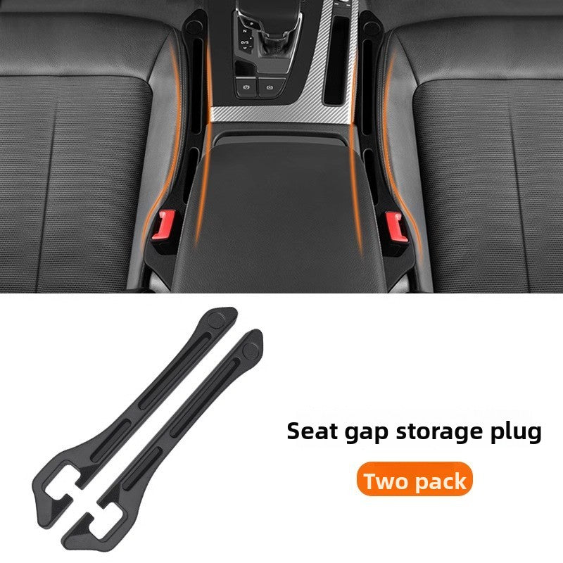 Car Seat Gap Filler Set of 2, Soft Foam Multifunctional Seat Side Gap Filler with Organizer & Hook Function, 3in1 Gap Stopper Universal Fit Car SUV Truck Fill The Gap Between Seat & Console