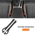 Car Seat Gap Filler Set of 2, Soft Foam Multifunctional Seat Side Gap Filler with Organizer & Hook Function, 3in1 Gap Stopper Universal Fit Car SUV Truck Fill The Gap Between Seat & Console