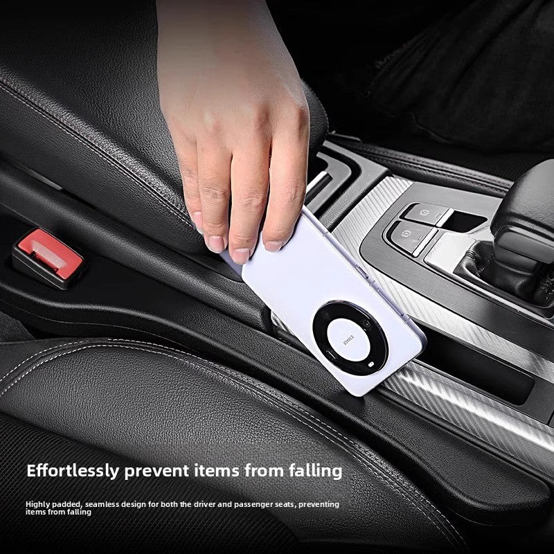 Car Seat Gap Filler Set of 2, Soft Foam Multifunctional Seat Side Gap Filler with Organizer & Hook Function, 3in1 Gap Stopper Universal Fit Car SUV Truck Fill The Gap Between Seat & Console