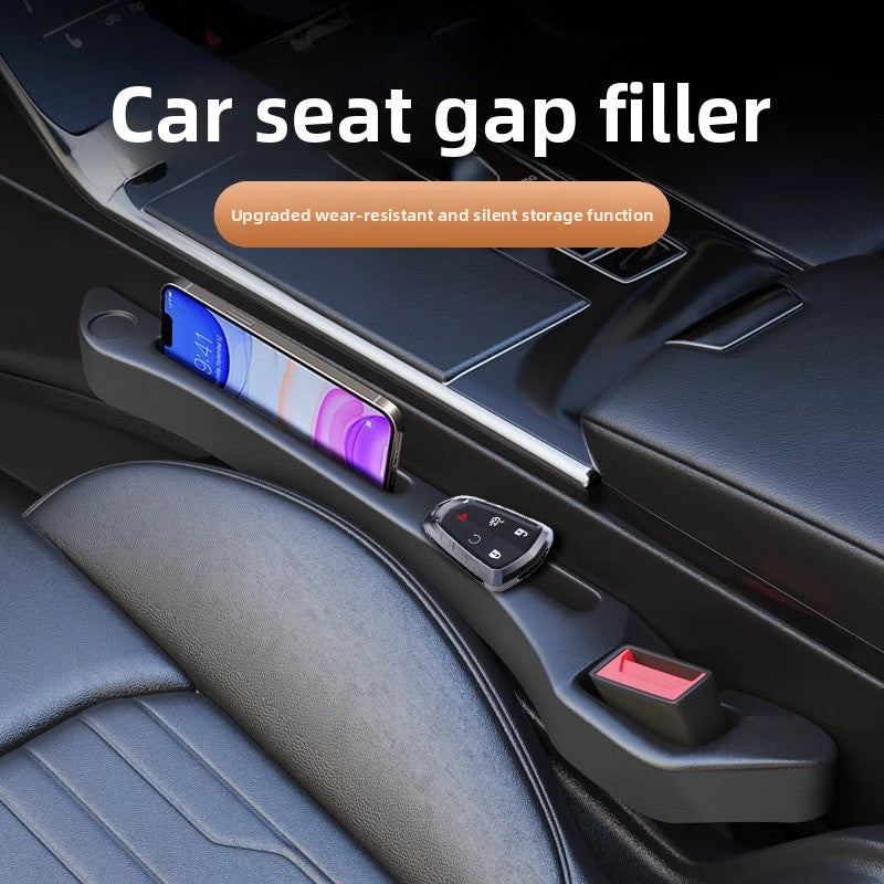 Car Seat Gap Filler Set of 2, Soft Foam Multifunctional Seat Side Gap Filler with Organizer & Hook Function, 3in1 Gap Stopper Universal Fit Car SUV Truck Fill The Gap Between Seat & Console