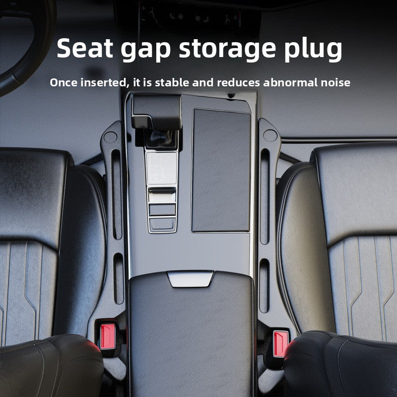 Car Seat Gap Filler Set of 2, Soft Foam Multifunctional Seat Side Gap Filler with Organizer & Hook Function, 3in1 Gap Stopper Universal Fit Car SUV Truck Fill The Gap Between Seat & Console